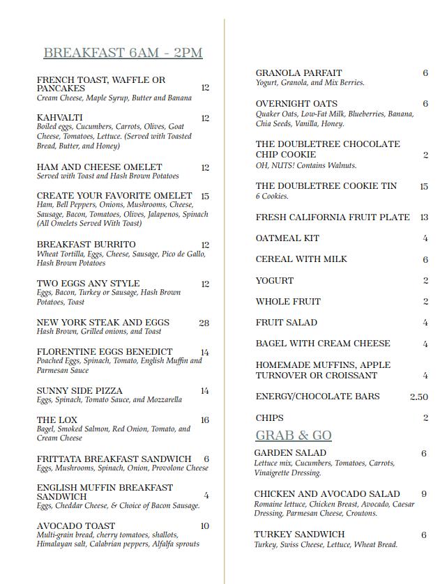 Andre's Restaurant/Vintage Lounge Bar Menu image 2